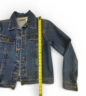 Vintage Bill Blass Jeans Women's Small Blue Denim Trucker Jacket thumbnail 6