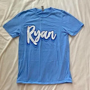 University of Notre Dame blue and white Ryan Hall shirt thumbnail 1