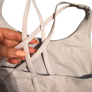 Lululemon Women’s Size 10 Longline Energy Bra Light Pale Purple Strappy Gym Yoga thumbnail 6