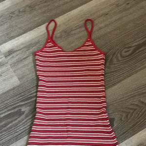 Brandy Melville Red and White Striped Top thumbnail 3