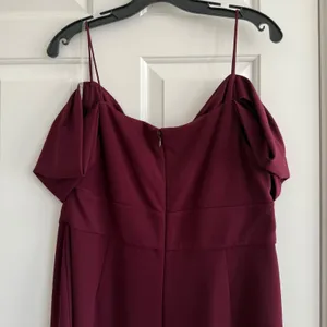 Sachin & Babi Brittany Stretch Crepe Cold-Shoulder Gown Size‎ 6 Deep Wine NWT thumbnail 8
