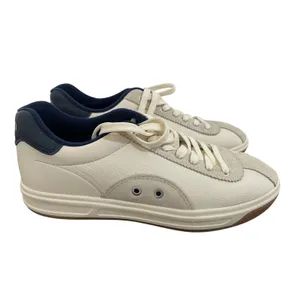 Polo Ralph Lauren Court 100 Sneakers Beige Leather Suede Size 6 Neutral thumbnail 4