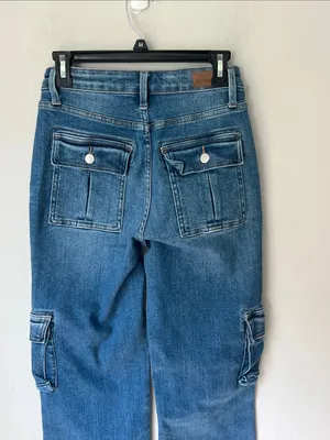 Judy Blue High Rise Women’s Utility Cargo Jeans, size 3/26 ^ thumbnail 7