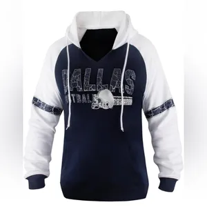 Dallas Football Hoodie Hoodie Women’s 2XL White Silver Athletic Vintage Style A6 thumbnail 5