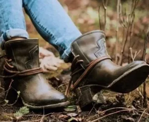 Freebird Casey Distressed Brown Booties thumbnail 1