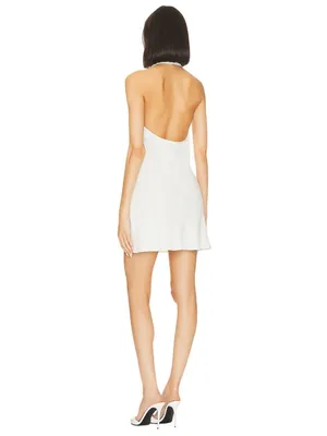 Amanda Uprichard Entela Dress in Ivory & Black Rose XSmall Womens Mini thumbnail 2