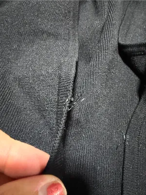 7 for all mankind Black Cropped Open-Front cardigan Sweater XS thumbnail 5