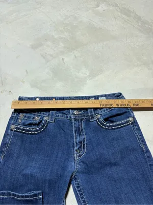 Miss me boyfriend capri jeans bejeweled pockets 28 thumbnail 5