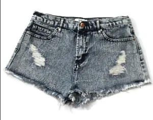 Forever 21 Distressed Denim Cut-Off Jean Shorts thumbnail 1