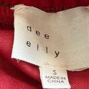 Dee Elly Women's Long‎ Sleeve Ruffle Blouson Dress Size S thumbnail 10