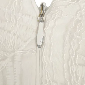 ONE33 Social White Lace Ruffle Midi Dress Size 4 High-Low‎ Formal Bridal Party thumbnail 14