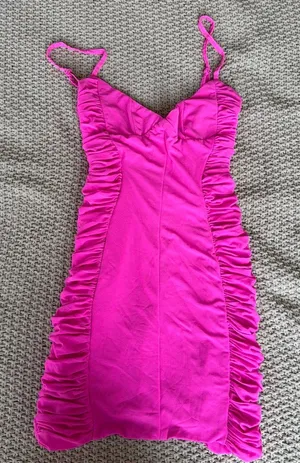 White Fox Pink Ruched Mini Dress thumbnail 1