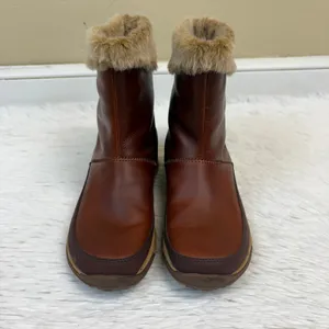 Chaco Women's Borealis Mid Waterproof Leather Boots Spice Brown Size 8 thumbnail 3