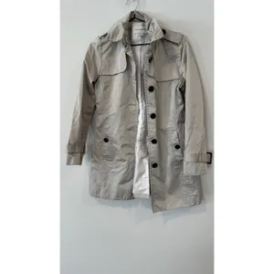Banana Republic Trench Coat Classic Beige Size Medium thumbnail 2