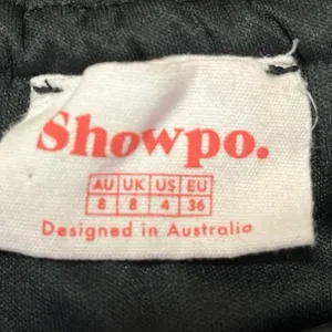 Showpo Women's Black Ruffle Off The Shoulder Empire Midi A Line Dress Size 4 thumbnail 4