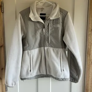 The North Face Women's Gray and White Puffer Jacket thumbnail 1