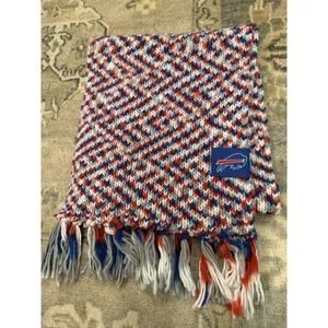 Buffalo Bills Knit Scarf Fringe End NEW thumbnail 7