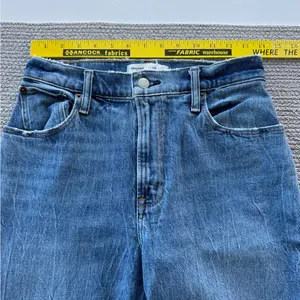 Abercrombie & Fitch 90’s Straight Ultra High Rise Curve Love Denim Jeans Sz 4S thumbnail 7