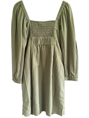 NWT COS Sweetheart Neckline Dress Green Size 4 thumbnail 11