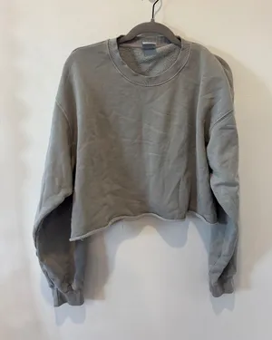 Aritzia tna Cozy Crewneck Cropped Sweatshirt‎ Size XL thumbnail 1