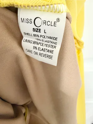 Miss Circle Yellow Ruched Sleeveless Bodycon Glam Party Cocktail Large Dress thumbnail 4