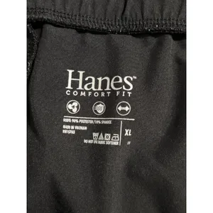 Hanes Comfort Fit Cargo Women's Black‎ Size XL Drawstring Jogger Pants Logo thumbnail 4