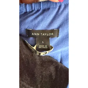 Ann Taylor Womens Blue Ruffle Tiered Camisole Spaghetti Strap Tank Top Large thumbnail 2