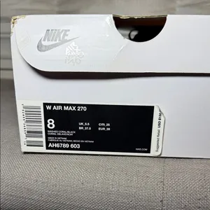Nike Air Max 270 Light Pink and Orange Sneakers thumbnail 9