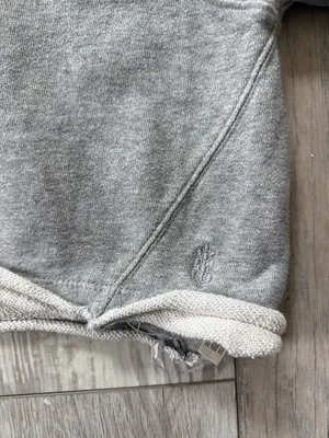 Free People Movement Oversized Gray 1/2 zip Short Sleeve 100% cotton size small thumbnail 5