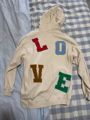 Aerie Hoodie Oversized Sweatshirt Tan thumbnail 2