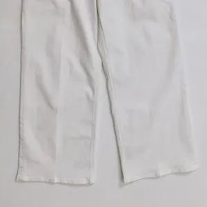 NWT!! J. CREW Slim Wide Jeans Stacked Buttons Solid White Size 30 Petite 30P thumbnail 5