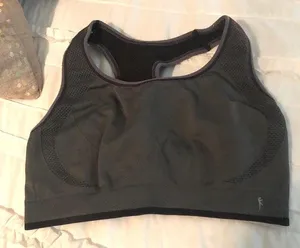 Comfy Grey Sports Bra thumbnail 1