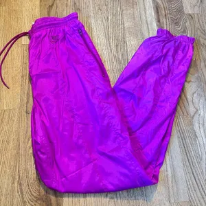 Vintage Nike Purple Nylon Windbreaker Track Pants Mesh‎ Lined Ankle Zip Small thumbnail 2