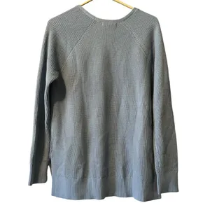 Athleta Size Small Tunic‎ Sweater Light Blue Pullover S/882541-04 Comfort Wool B thumbnail 2