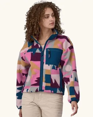 NWT Patagonia Women's Synchilla® Fleece Jacket Frontera marble pink thumbnail 3