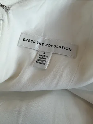 Dress The Population White A-Line Dress Party Special Occasion Size Small Womens thumbnail 15