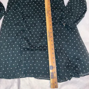 Ted‎ Baker London Kobie Heart Dot Chiffon Long Sleeve Minidress Sheer Chiffon thumbnail 14
