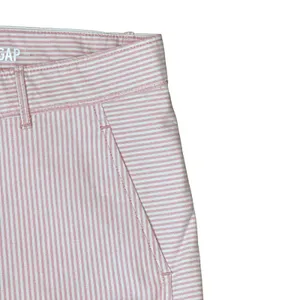 Khakis‎ by Gap Skinny Mini Pink Striped Rolled Pants Mid-Rise Stretch Women 6 thumbnail 6