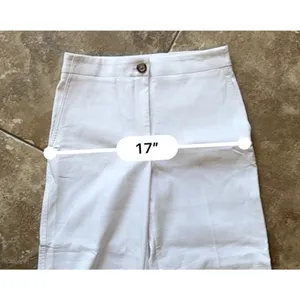 Ann Taylor Wide Leg Crop Jeans Women's 6P Petite White High Rise NWT thumbnail 7
