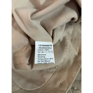 Sleeveless Button-Front Linen Blend Mini Dress in Beige thumbnail 8
