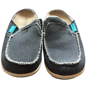 NEW Walk hero Comfort and Support Women's Canvas Slip on Clogs Mules Sz 7 Gray thumbnail 2