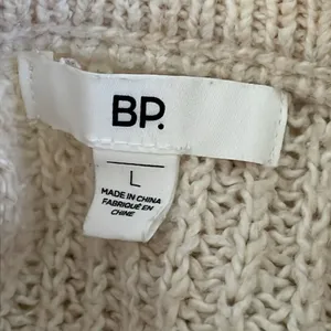 BP Cream Ribbed Cable Knit Sweater thumbnail 5