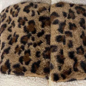 Southern Stitch Sherpa cream and leopard vest. Size L/XL NWT thumbnail 5