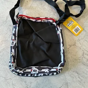 NEW Mickey Mouse Disney Crossbody Canvas Bag Purse‎ Black White Red thumbnail 4