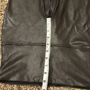 SPANX Black Faux Leather Leggings Large thumbnail 5