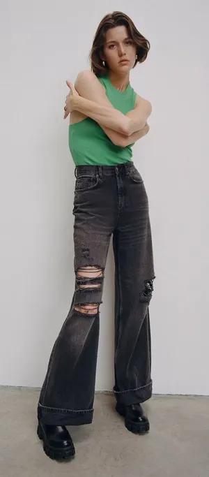 BDG Black Skater Baggy Jeans thumbnail 1