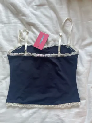 Navy Edikted Top Lace thumbnail 2