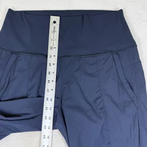 Lululemon Street To Studio‎ Crop Pant Midnight Navy Size 10 Ribbed Jogger 9150 thumbnail 4