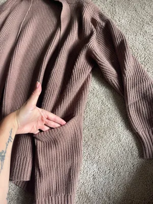 Brown cardigan Pink thumbnail 2