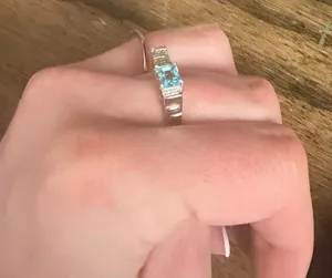 Sterling Silver and crystal ring  thumbnail 1